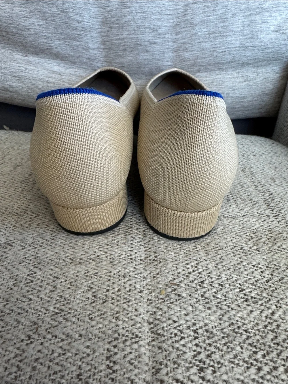 EUC Rothy's The High Point Block Heel in Ecru or Sandstone